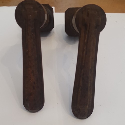 Pair art deco 1930s - deco, brown