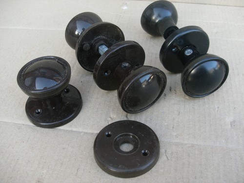 1950 door knob brown - door,