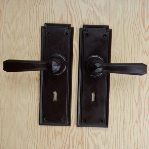 Bakelite vintage door handles - door,