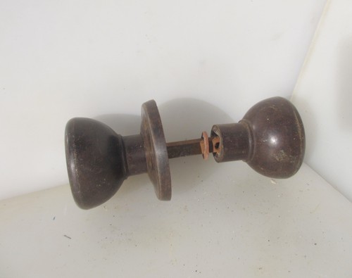 Vintage bakelite door knobs - door,