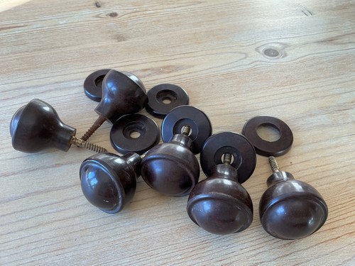 Vintage bakelite door knobs - bakelite,