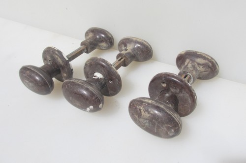 Vintage bakelite door knobs - bakelite,
