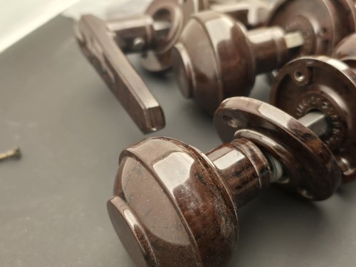 Walnut bakelite brolite levers - brolite,
